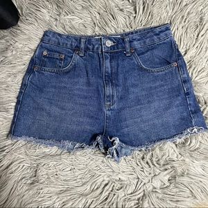 TOPSHOP Moto Mom Denim Shorts Size 6